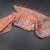 Raw Silk Peach Zari Stripes Saree With Thread Border