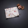 Linen Cream Floral Thread Work Saree 03