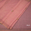 Linen Peach Floral Thread Work Saree 02