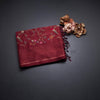 Raw Silk Maroon Floral Thread Work Saree