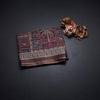 Raw Silk Maroon Printed Saree