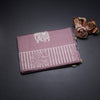 Semi Raw Silk Onion Pink Elephant Printed Saree And Stripes Border 02