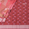 Tussar Blush Pink Printed Saree
