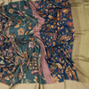 Tussar Multi Colour Kalamkari Printed Saree 02