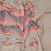 Raw Silk Multi Colour Printed With Zari Stripes Saree