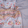 Raw Silk Multi Colour Printed With Zari Stripes Saree 03