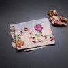 Semi Raw Silk Grey Plain Saree With Floral Creeper Design