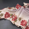 Semi Raw Silk Light Brown Plain Saree With Floral Creeper Design