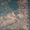 Tissue Sage Green Saree With Painted Zari Thread And Mirror Work