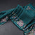 Raw Silk Peacock Green Zari Checked Saree And Floral Thread Border