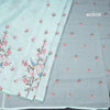 Kota Powder Blue Thread Work Saree In Tree Design