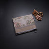 Linen Grey Saree With Floral Painted Sequence Work