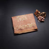 Linen Peach Saree With Painted Zari Thread Work