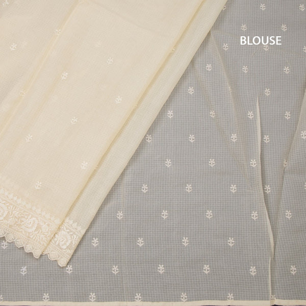 Kota Sandal Floral Thread Work Saree 02