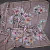 Semi Linen Brown Floral Printed Saree 04