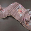 Semi Linen Brown Floral Printed Saree 04