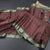 Raw Silk Cinnamon Brown Zari Checked Saree And Zari Border