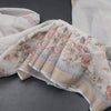 Linen Light Grey Floral Painted With Zari Work Saree