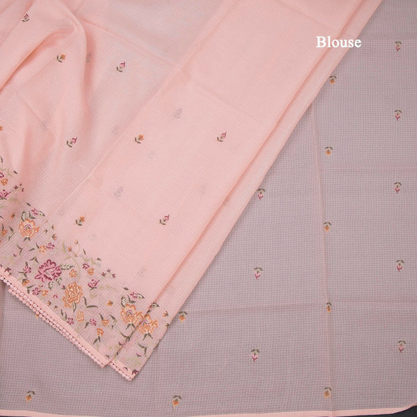 Kota Baby Pink Thread Work Saree
