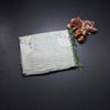 Raw Silk Light Green Thread Work Saree In Bird Design