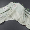Raw Silk Light Green Thread Work Saree In Bird Design