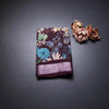 Semi Linen Dark Purple Floral Printed Saree