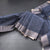 Semi Raw Silk Dark Blue Zari Checks With Floral Printed Saree 02