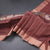 Semi Raw Silk Dark Brown Zari Checks With Floral Printed Saree