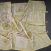 Linen Multi Colour Floral Paint Work Saree
