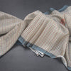 Raw Silk Multi Colour Checked Saree With Paint Work 03