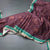Raw Silk Dark Brown Ikkat Printed Saree 02