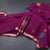Raw Silk Magenta Purple Saree With Paint Work