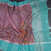 Kota Onion Pink Floral Paint Work Saree