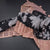 Kota Black Floral Printed Saree And Zari Checked Border