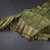 Raw Silk Parrot Green Printed Saree 02
