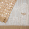 Raw Silk Mustard Yellow Printed Saree With Zari Border