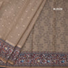 Kota Gold Saree With Zari Buttas And Printed Border