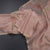 Organza Light Peach Leaf Printed With Zari Thread Work Saree