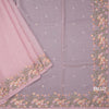 Kota Rose Pink Thread Work Saree