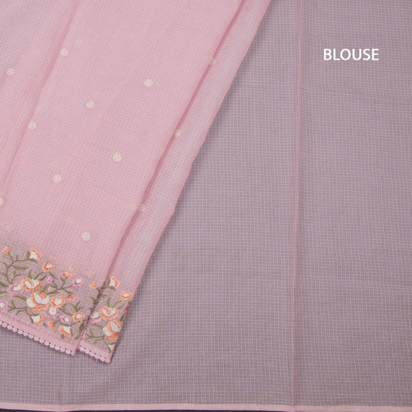 Kota Rose Pink Thread Work Saree