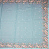 Kota Powder Blue Saree With Thread Work Saree