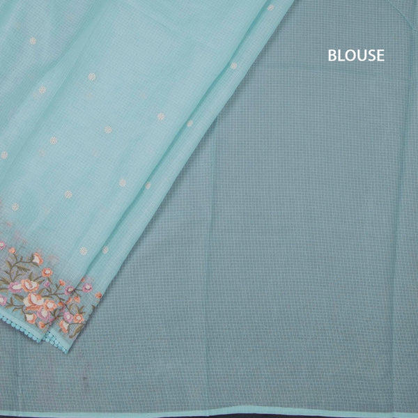Kota Powder Blue Saree With Thread Work Saree