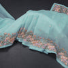 Kota Powder Blue Saree With Thread Work Saree