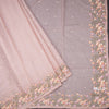 Kota Peach Floral Thread Work Saree 02
