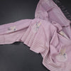 Raw Silk Light Lavender Thread Work Saree In Bird Design