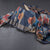 Raw Silk Blue Printed Saree And Zari Border 02