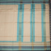 Raw Silk Sandal Plain Saree And Printed Temple Border