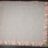 Kota Cream Floral Thread Work Saree And Cut Work Border