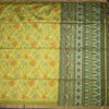 Raw Silk Lime Green Printed Saree