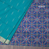 Raw Silk Peacock Green Saree With Malli Moggu Design And Zari Border